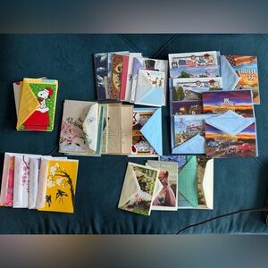 LOT of 40 Assorted Greeting Cards and Envelopes - Mixed occasions